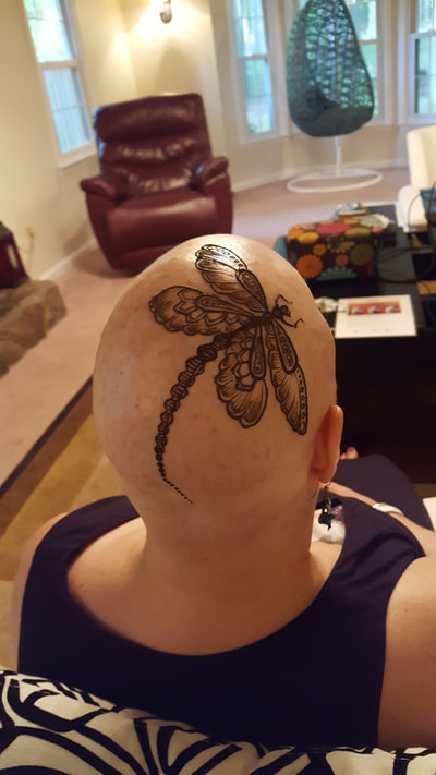 A beautifully decorated Dragonfly. Design from google images.